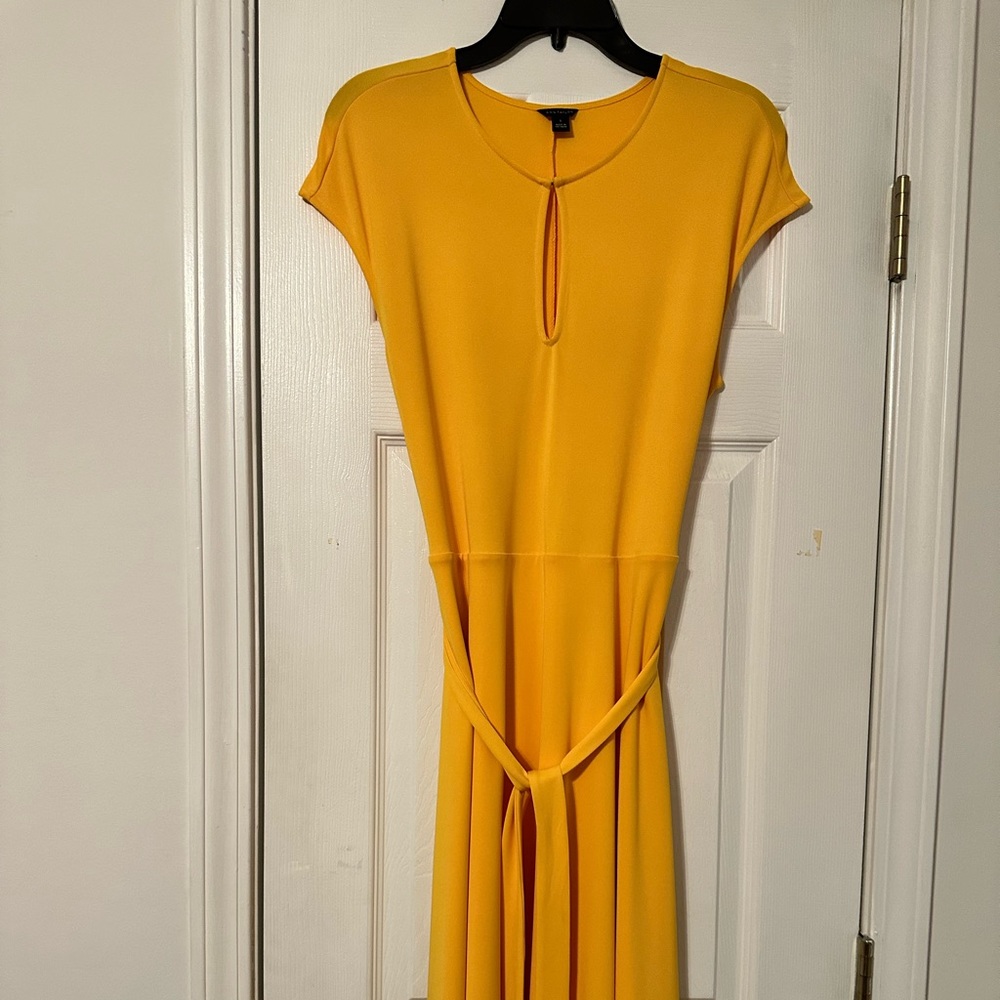 A-Line Ann Taylor Mustard Dress. Worn Once